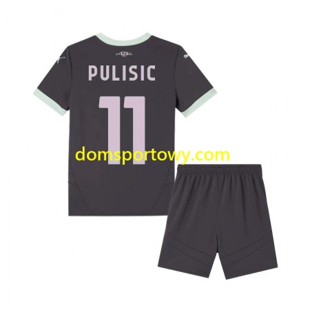 Koszulka AC Milan Pulisic 11 Dziecięcy Trzeci Koszulki Piłkarskie 2024-2025 Krótki Rękaw
